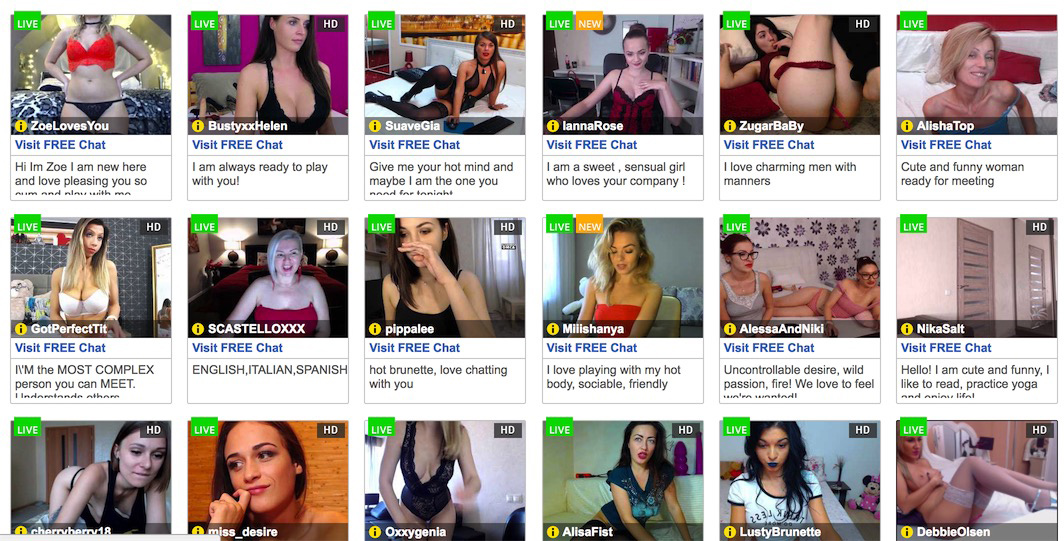 1064px x 541px - Best Free Sex Cam Sites (2019) - Watch Live Cam Girls Online